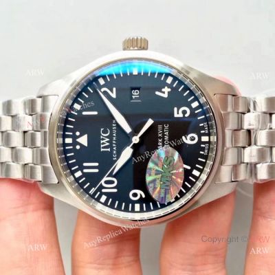 Swiss Replica IWC Mark XVIII Heritage Stainless Steel Black watch- 2019 New